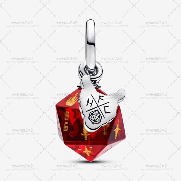 Pandora Stranger Things Hellfire Club Dice Dangle Charm - Picture 2 of 6